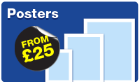 posters, poster printing from £25